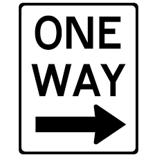 one way sign